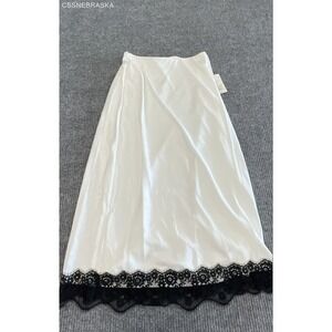 A Day Cream Women's Lace Trim Midi Skirt - Size XS